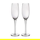 BarCraft Ridged Champagne Flutes Set of 2