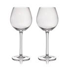 BarCraft Ridged Balloon Glasses Set of 2