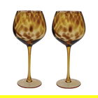 BarCraft Tortoise Shell Balloon Gin Glasses Set of 2