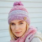 Pachamama Sierra Nevada Bobble Beanie Pink