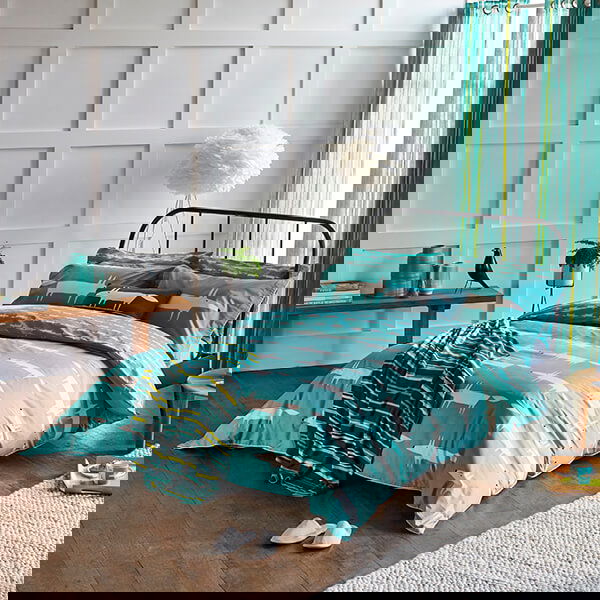 Scion Living Mr Fox Duvet Cover Double Teal