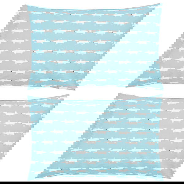 Scion Living Mr Fox Standard Pillowcase Pair Teal