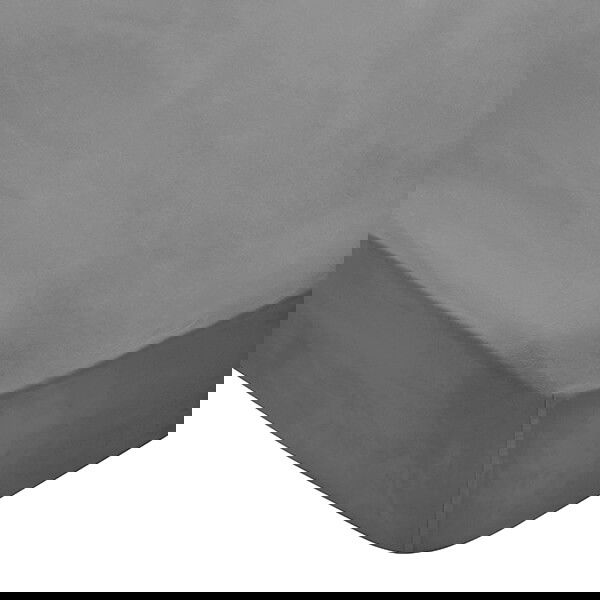 Bedeck of Belfast 300 Thread Count Fitted Sheet Double Charcoal