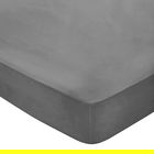 Bedeck of Belfast 300 Thread Count Fitted Sheet Super King Size Charcoal
