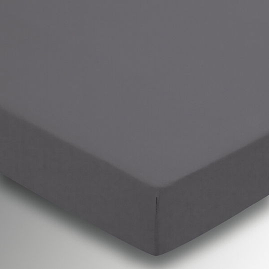 Helena Springfield Plain Dye Fitted Sheet 36cm Deep King Size Charcoal