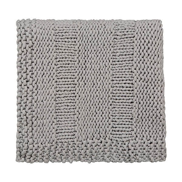 Katie Piper Reset Chunky Throw 130 x 150cm Silver