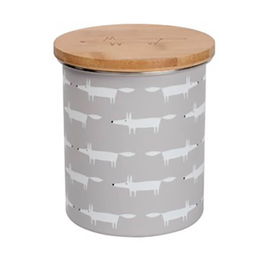 Scion Living Mr Fox Storage Jar Grey Patterned