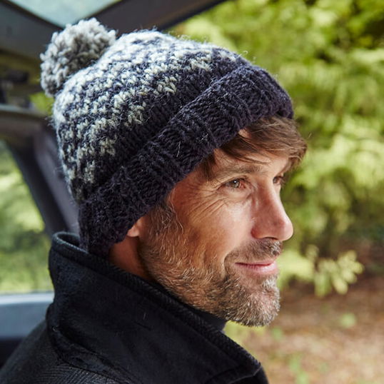 Pachamama Mens Clifden Bobble Beanie Charcoal