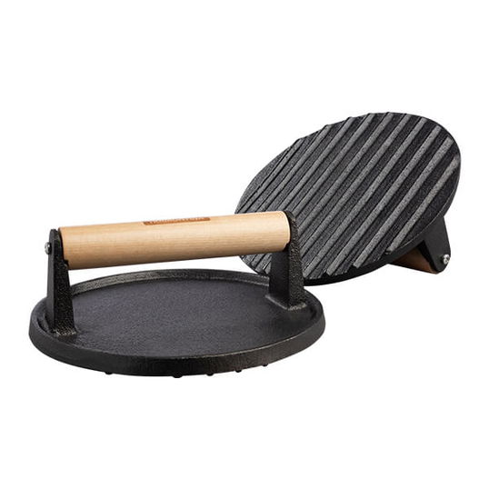 Tramontina Pre-Seasoned 17cm Cast Iron Round Grill Press
