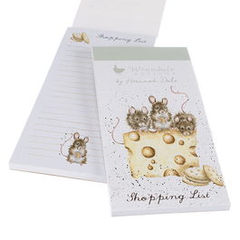 Wrendale Designs Crackers about Cheese Shopping Pad