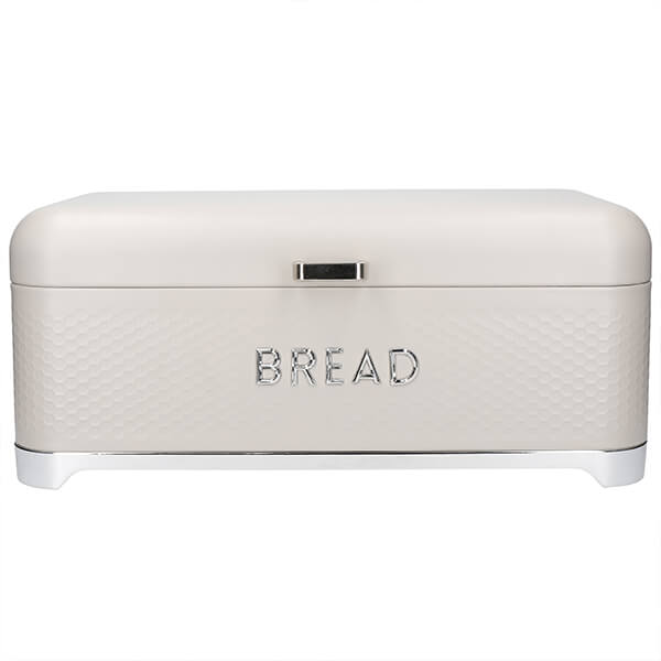 Lovello Textured Latte Cream Bread Bin