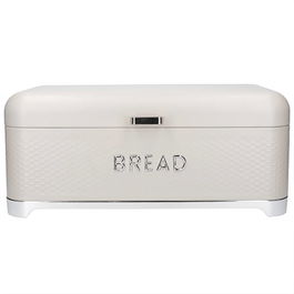 Lovello Textured Latte Cream Bread Bin