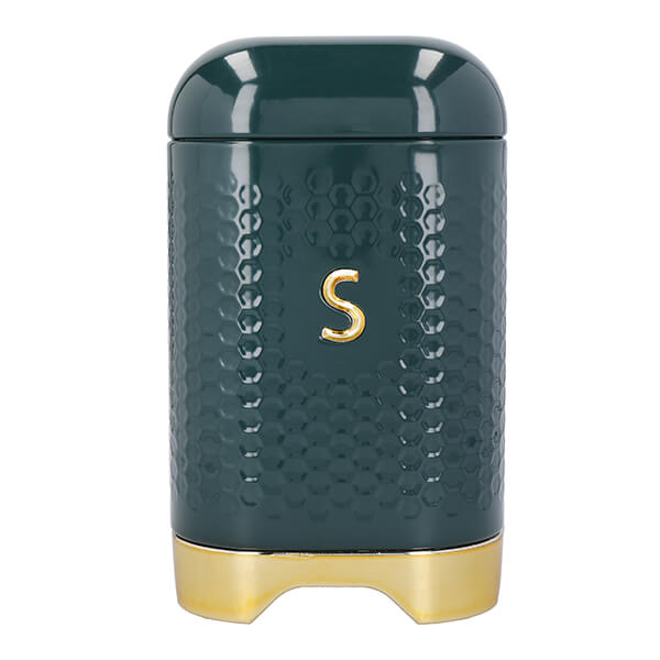 Lovello Textured Hunter Green Sugar Canister