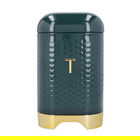 Lovello Textured Hunter Green Tea Canister
