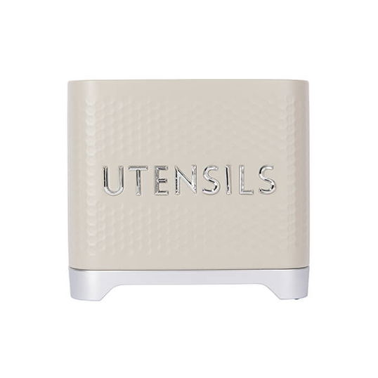 Lovello Textured Latte Cream Utensil Holder