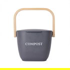 Natural Elements Bamboo Kitchen Compost Bin, Grey