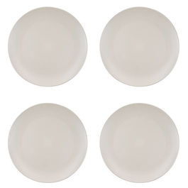 Natural Elements Recycled Plastic Set of 4 Dinner Plates, 25.5cm