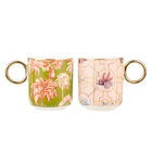 Eleanor Bowmer Espresso Set Of 2 Palms And Trellis