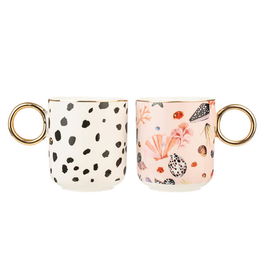Eleanor Bowmer Espresso Set Of 2 Shells And Dalmatian