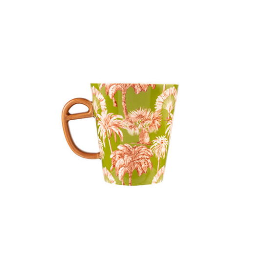 Eleanor Bowmer Tall Mug Khaki Palm