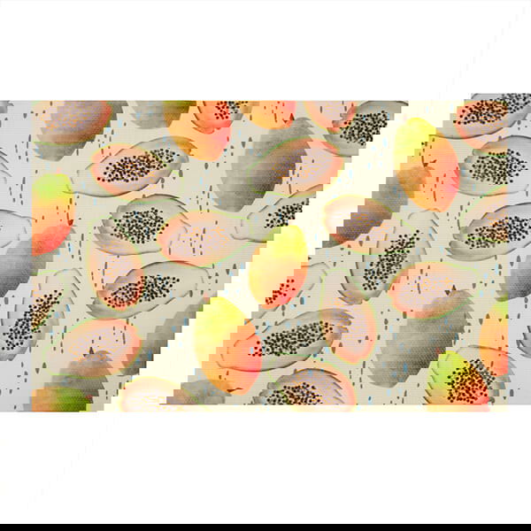 Papaya Bliss Set of 2 Vinyl Mats