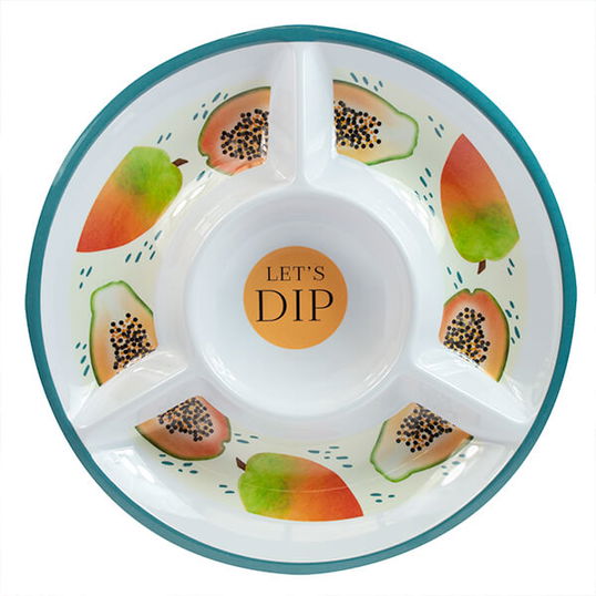 Papaya Bliss Large Serving Dip Dish