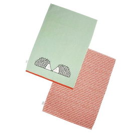 Scion Living Spike Set of 2 Tea Towels Sage