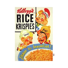 Vintage Kellogg's Rice Crispies Snap Crackle & Pop Tea Towel