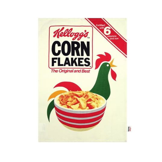 Vintage Kellogg`s Cornflakes Cockerel Tea Towel