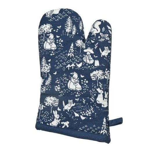 Peter Rabbit Classic Pattern Dark Blue Single Oven Glove