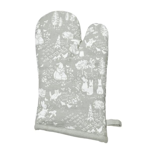 Peter Rabbit Classic Pattern Grey Single Oven Glove