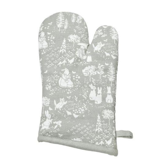Peter Rabbit Classic Pattern Grey Single Oven Glove