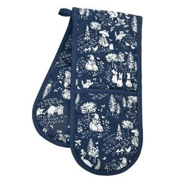 Peter Rabbit Classic Pattern Dark Blue Double Oven Glove