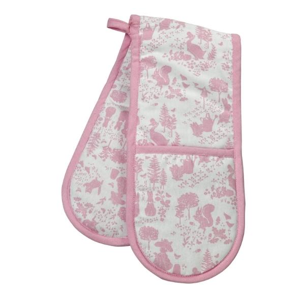 Peter Rabbit Classic Pattern Pink Double Oven Glove