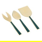 Artesa Enamel Cheese Knife Set Green