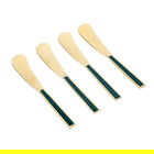 Artesa Enamel Butter Spreader Set Of 4 Green