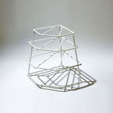Delfinware Wireware White 4 Tier Plate Stacker