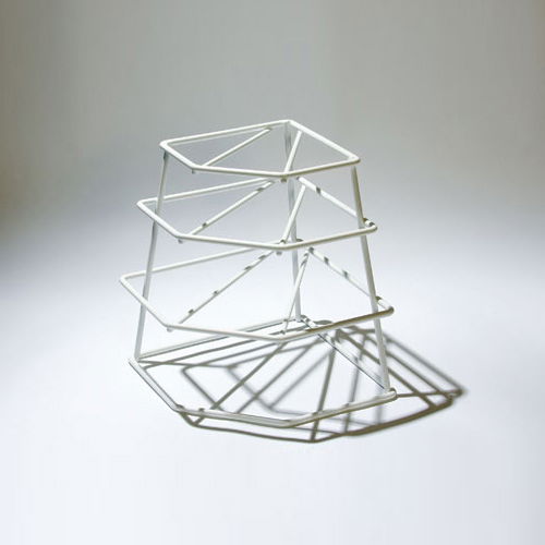 Delfinware Wireware White 4 Tier Plate Stacker
