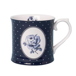 Katie Alice Vintage Indigo Blue Spot Tankard Mug