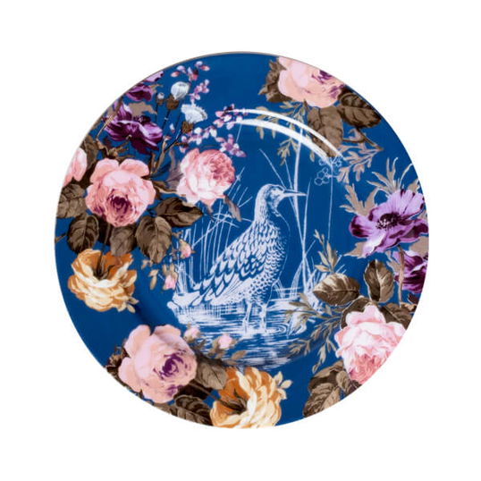 Katie Alice Wild Apricity Navy Birds Side Plate