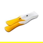 Zeal Silicone Duck Toast Tongs White