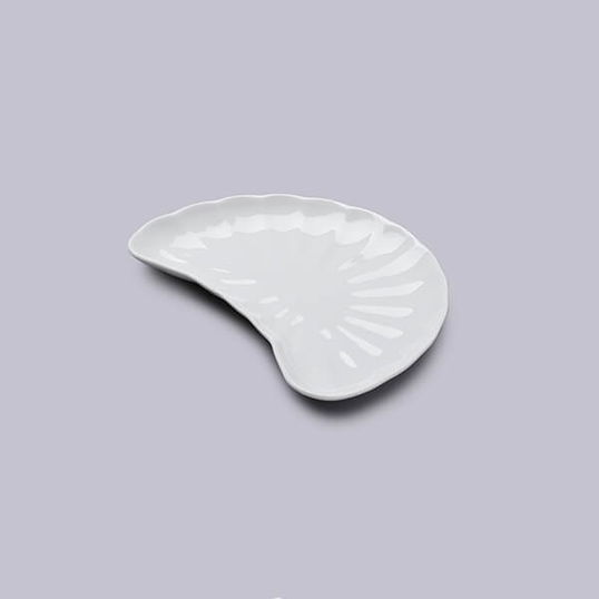 W.M.Bartleet & Sons Crescent Shaped Ribbed Side Dish 22cm