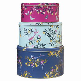 Sara Miller Orchard Set of 3 Round Cake Tins