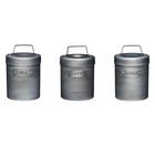 Industrial Kitchen Metal Storage Canister Set