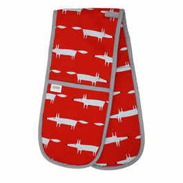 Scion Living Mr Fox Double Oven Glove Red