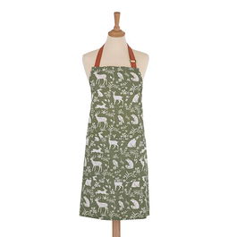 Ulster Weavers Forest Friends Sage Green & Terracotta Cotton Apron