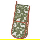 Ulster Weavers Forest Friends Sage Green & Terracotta Double Oven Glove
