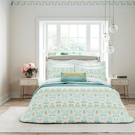 V&A Anselm Duvet Cover Super King Size Aqua