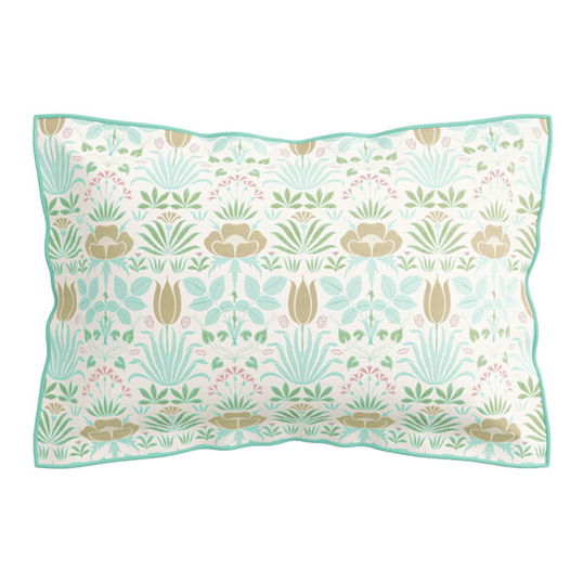 V&A Anselm Oxford Pillowcase Aqua