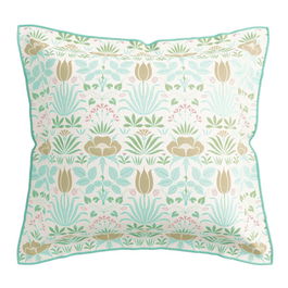 V&A Anselm Square Pillowcase Aqua